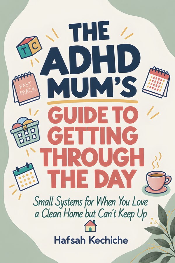 The ADHD Mum's Guide to Getting Through the Day by Hafsah Kechiche, book cover